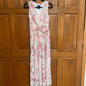 Maxi floral spring dress